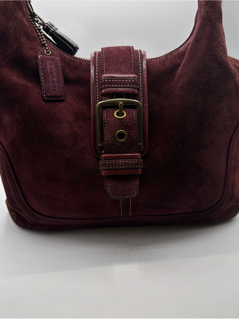 バッグ Vintage Coach Suede Hobo Shoulder Bag Vintage coach Hobo Soho shoulder bag suède leather wi… - Gem